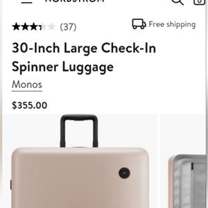 Monos Luggage "Check-In"                  Large & OR Medium sizes ROSE QUAR…